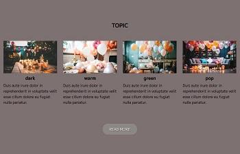 架空のサービスサイトの下層ページ